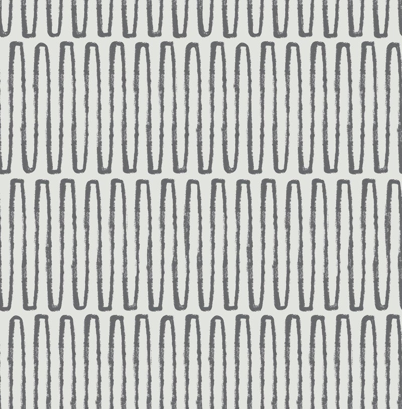 NuWallpaper Porter Charcoal Peel and Stick Wallpaper, NUS6220 - Image 1