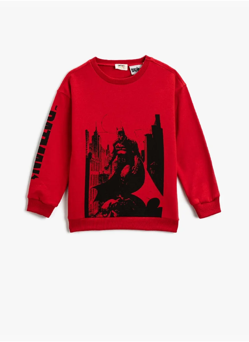 KOTON Batman Printed Sweatshirt Licensed