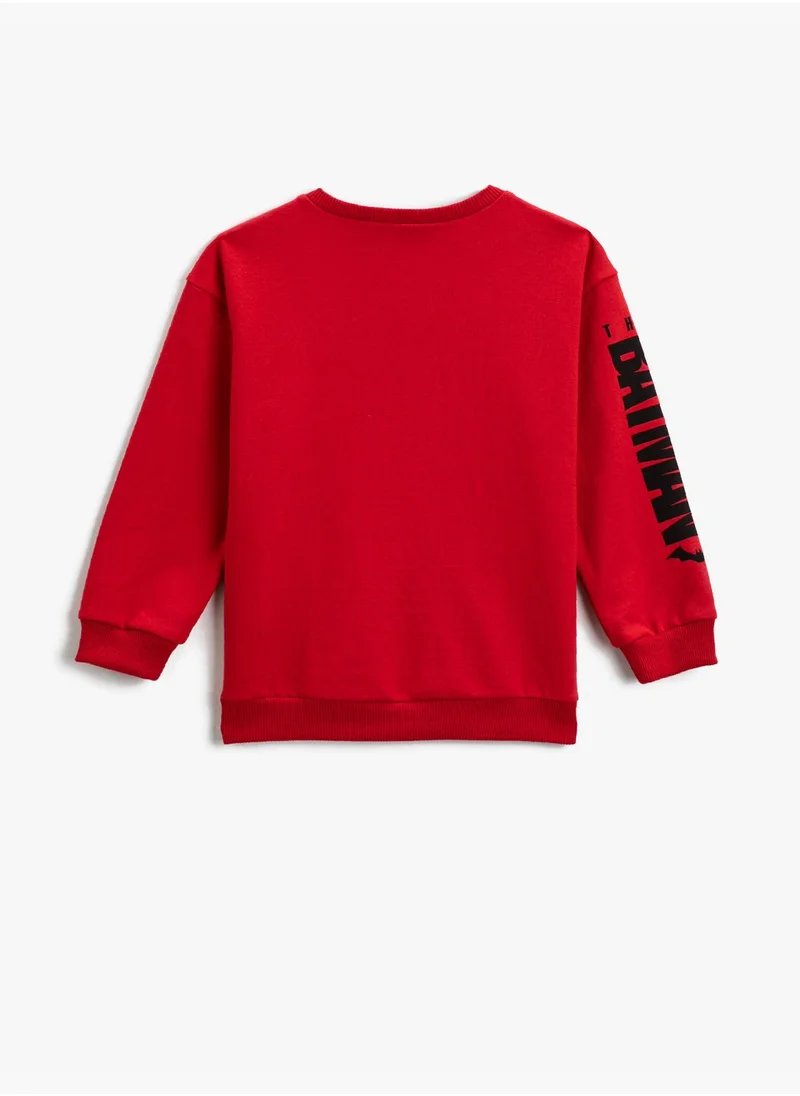 KOTON Batman Printed Sweatshirt Licensed