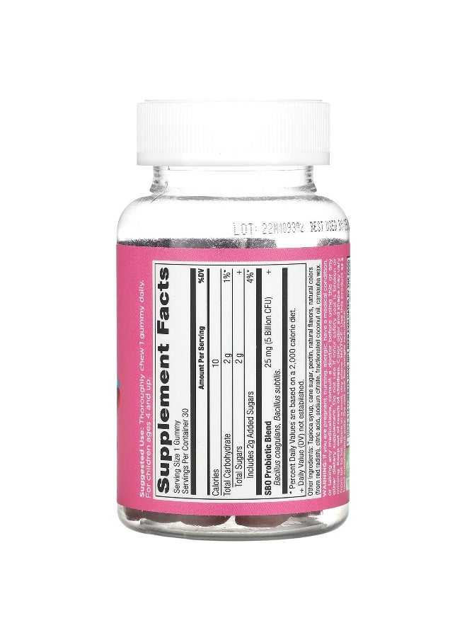 Ancient Nutrition - Ancient Nutrition, Kids, SBO Probiotics, Berry, 5 Billion CFU, 30 Gummies - Image 1