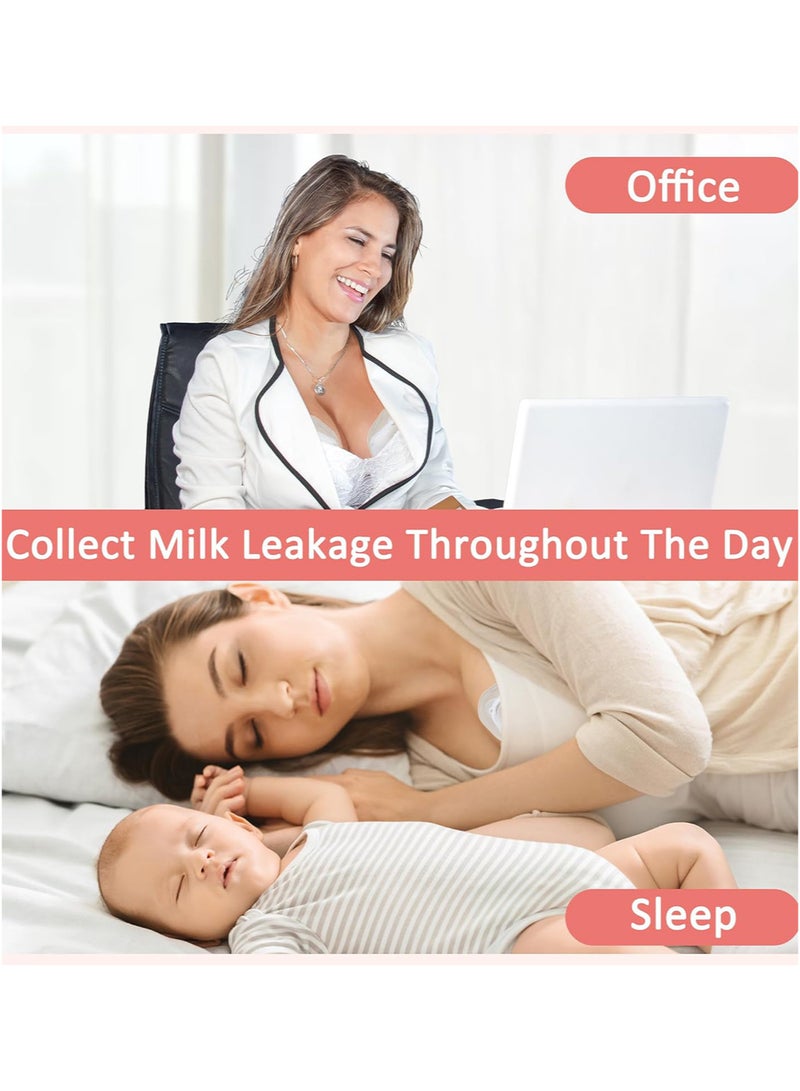 2 Pack Milk Collectors for Breastfeeding, Silicone Milk Catcher for Leaking Milk, Wearable Milk Saver Breastmilk Collection Reusable Nursing Cups for Bra, Discreet Breast Shells for Sore Nipples - Image 5