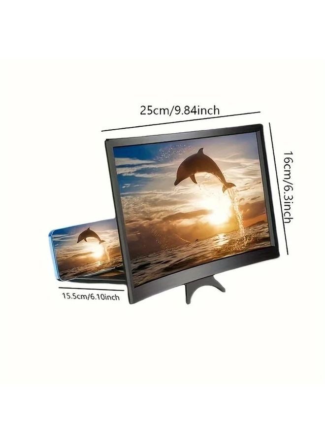 حامل الهاتف ذو الشاشة المنحنية السوداء قابل للتعديل ضد الإشعاع تصميم مريح - Image 3