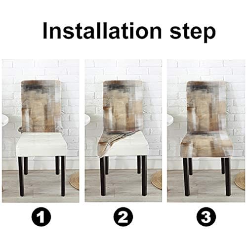 CAPSCEOLL Fundas para Sillas De Comedor 6 Chair Seat Covers Removable Washable Parson Chair Covers for Dining Room Living Room Kitchen - Image 5