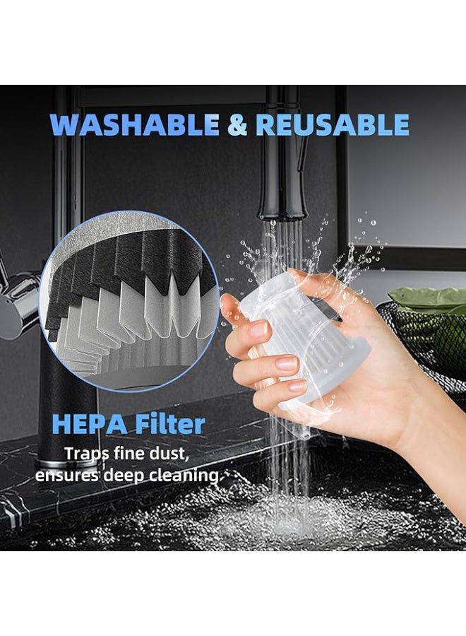 LENND Car Vacuum Cleaner Cordless,Wireless Mini Vacuum Cleaner 4-in-1 Compressed Air Duster & Air Blower & Pump，Portable Handheld Vacuum with Brushless Motor for Car, Home, Office,Camping - Image 2