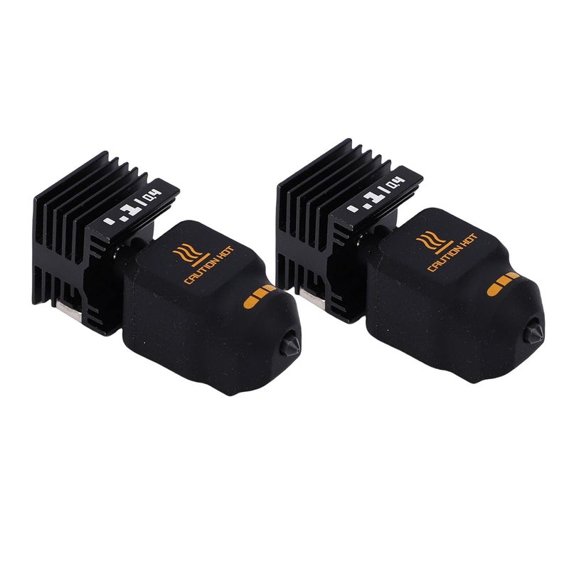 Hotend Kit, 2 x 0.4 mm Hardened Steel Nozzles with Heat Break Fully Metal for H2D H2S A1 A1 Mini 3D Printers - Image 2