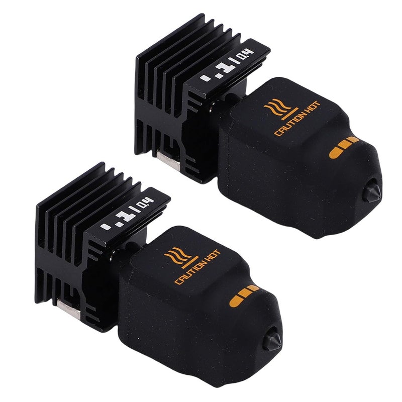 Hotend Kit, 2 x 0.4 mm Hardened Steel Nozzles with Heat Break Fully Metal for H2D H2S A1 A1 Mini 3D Printers - Image 3