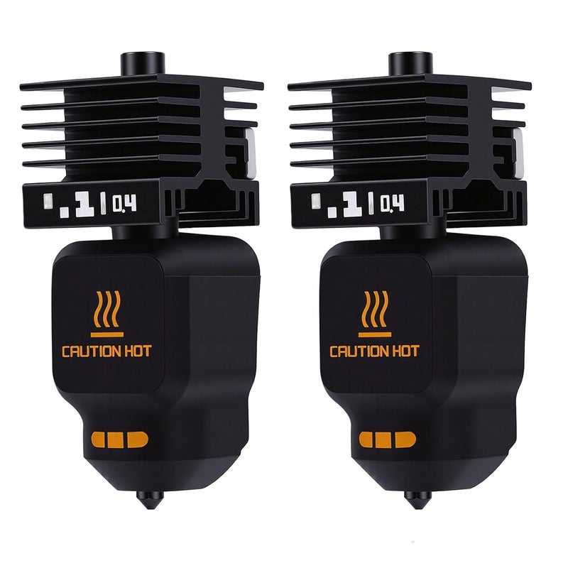 Hotend Kit, 2 x 0.4 mm Hardened Steel Nozzles with Heat Break Fully Metal for H2D H2S A1 A1 Mini 3D Printers - Image 5