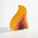 MERRYHEART Wooden Rainbow Stacking Toy Fire Elements Wooden Stacker Various Shapes Nesting Stacking Blocks Waldorf Montessori OpenEnded Education Toy for KidsToddlers - Image 4