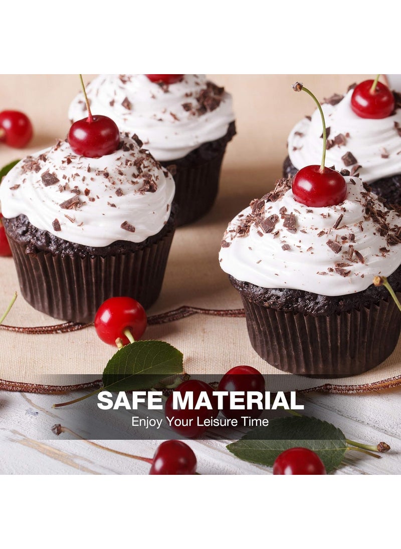 BAKEFY Bakefy100 White CUPPaper Baking Cups No Smell Safe Food Grade Inks and Paper Grease Proof Cupcake Liners Perfect Cups for Cake Balls Muffins Cupcakes and Candies  - Image 5