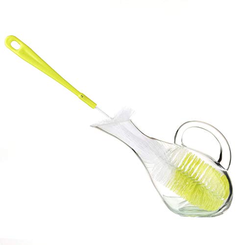 INKulture Cleaning Nylon Brush 16" Long x 2.17" Extra Wide Cleaner for Washing Decanter, Thermos (Multicolor) - Image 2
