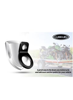 Y&D Truck Tie-Down Anchors Stainless Steel Lashing Rings with Black Powder Trailers Hook Cargo Bolt for Dirt Bike Motorcycle Trailer Pickup Camper(10 Pack）  - Image 4