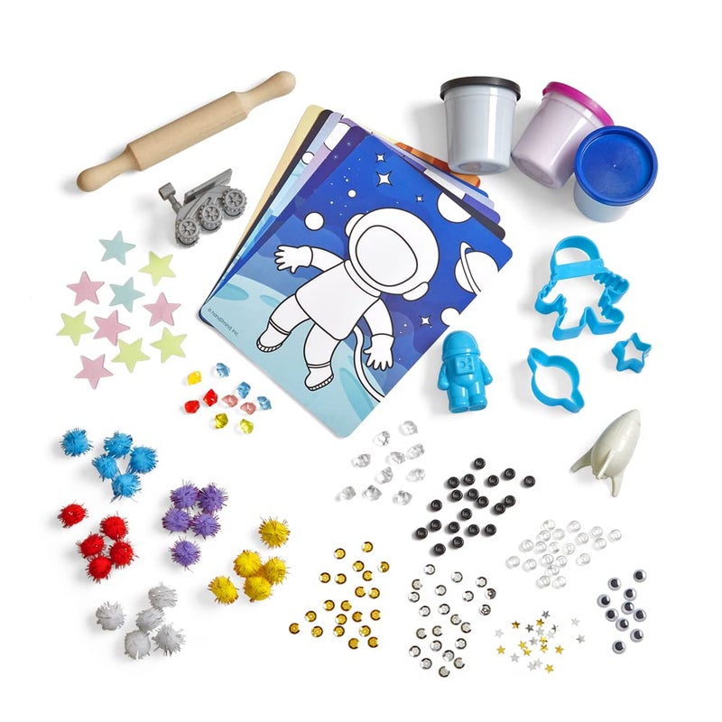 hand2mind Wonders of Space Sensory Activity Kit - Loose Parts Play Materials, Montessori Bin With Lid, Fine Motor Toys, Play Therapy, Arts and Crafts for Kids - Image 4