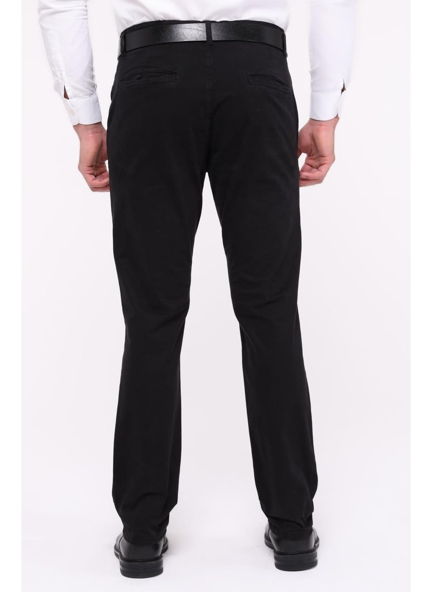 Cedy Denim - Men's Lycra High Waist Regular Fit Loose Cut Side Pocket Chino Classic Trousers - Image 1