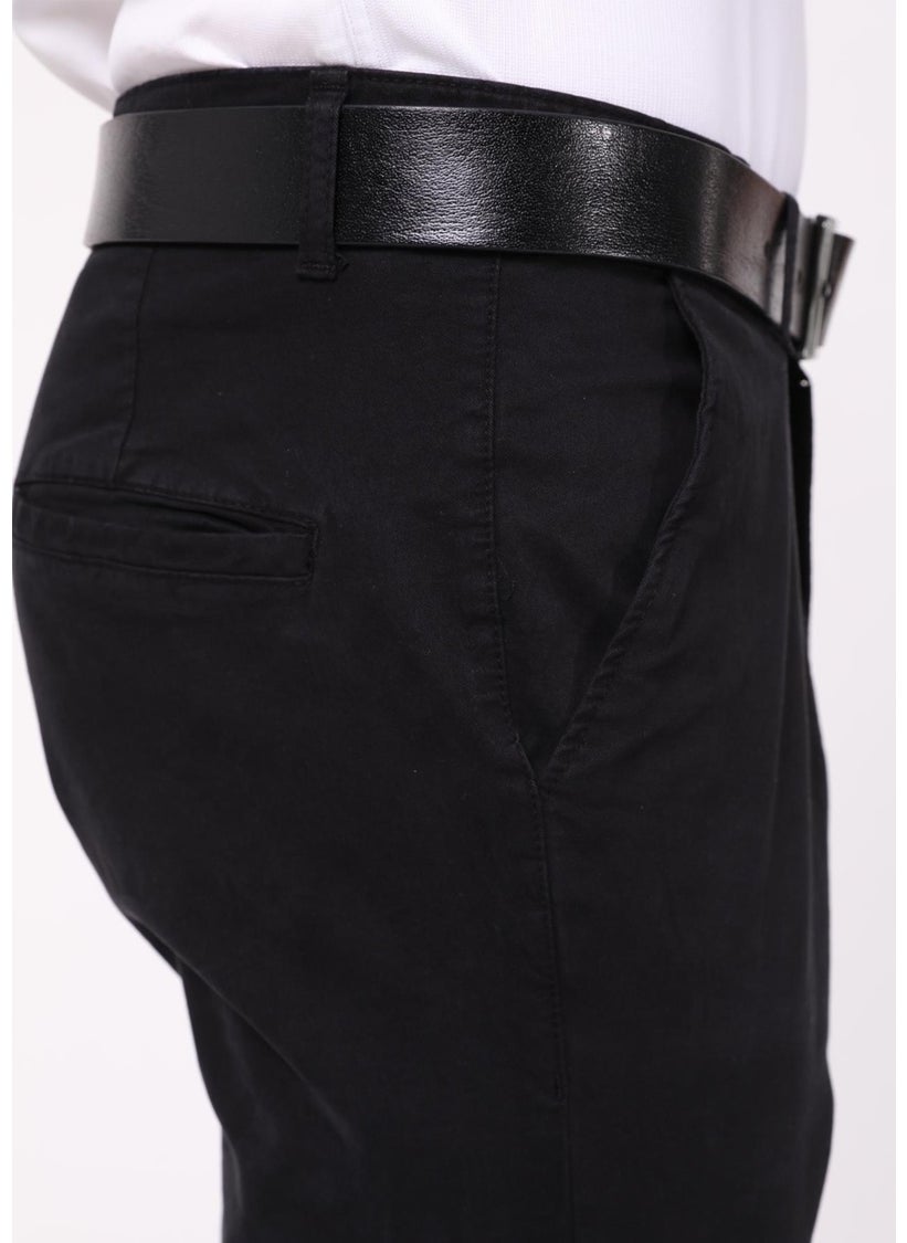 Cedy Denim - Men's Lycra High Waist Regular Fit Loose Cut Side Pocket Chino Classic Trousers - Image 1