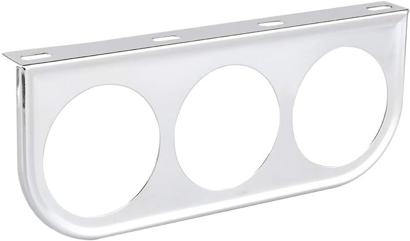 GLOGLOW Nan 2in Gauge Holder, Iron 3 Hole Gauge Mount for Auto Truck Boat 52mm Universal Panel Car Modificationupgradingperformance (Silver) - Image 5