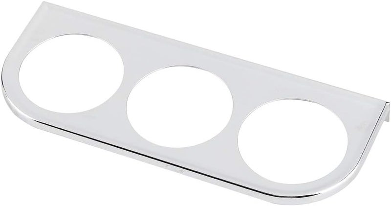 GLOGLOW Nan 2in Gauge Holder, Iron 3 Hole Gauge Mount for Auto Truck Boat 52mm Universal Panel Car Modificationupgradingperformance (Silver) - Image 2