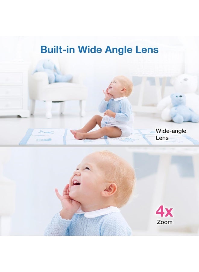 VTech Upgraded Smart WiFi Baby Monitor VM901, 5-inch 720p Display, 1080p Camera, HD NightVision, Fully Remote Pan Tilt Zoom, 2-Way Talk, Free Smart Phone App, Works with iOS, Android - Image 2
