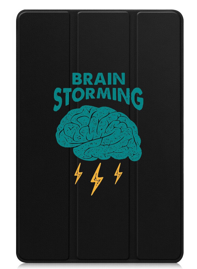 Theodor Protective Flip Case For Apple iPad Pro 13 (2024) With Trifold Stand Auto Wake Sleep Shockproof Cover Brain Stroming - Image 1