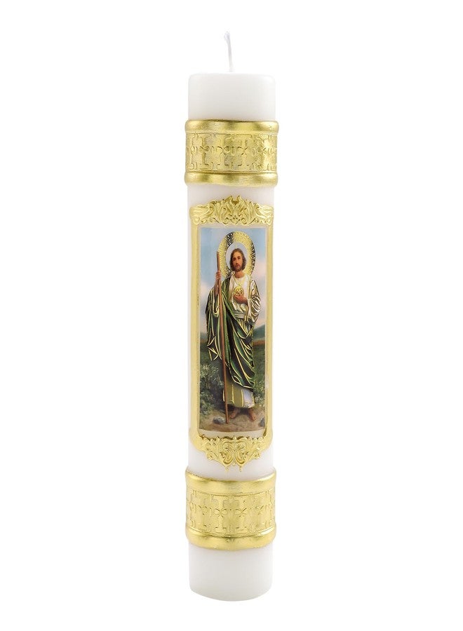 TALPGOD Religious St Jude Candles Catholic,St Jude San Judas Tadeo Prayer Candles for Church Baptism First Communion Mexican Gift,Cirios Religiosos Catolicos,Vela De Bautizo,Veladoras De San Judas Tadeo - Image 1