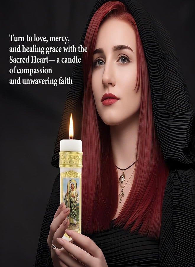 TALPGOD Religious St Jude Candles Catholic,St Jude San Judas Tadeo Prayer Candles for Church Baptism First Communion Mexican Gift,Cirios Religiosos Catolicos,Vela De Bautizo,Veladoras De San Judas Tadeo - Image 4