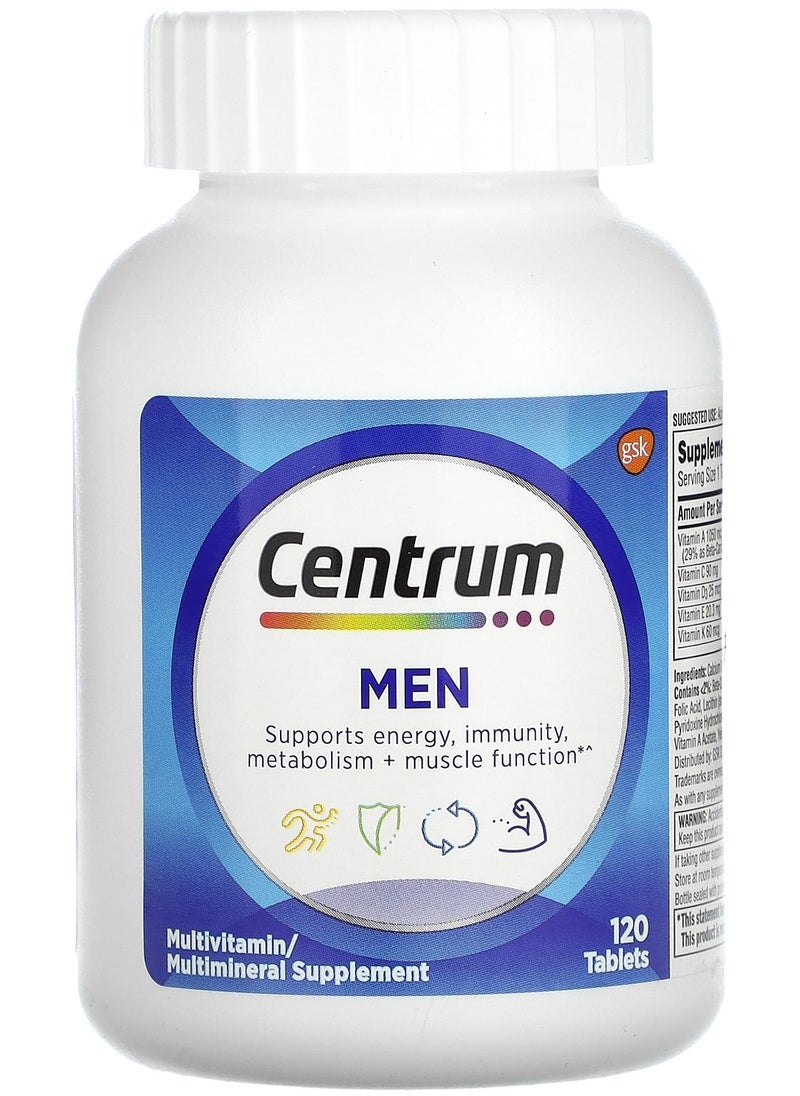 Centrum Men Men Multivitamins, 120 Tablets  - Image 1