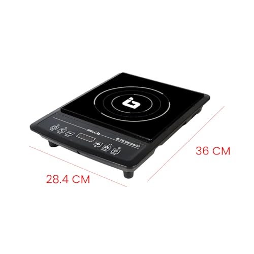IBELL SLIM50 Induction Cooktop, 2000W, BIS Certified, LED Display, 2 Yr Warranty, Auto Shut-Off, Over Heat Protection (Black) - Image 5