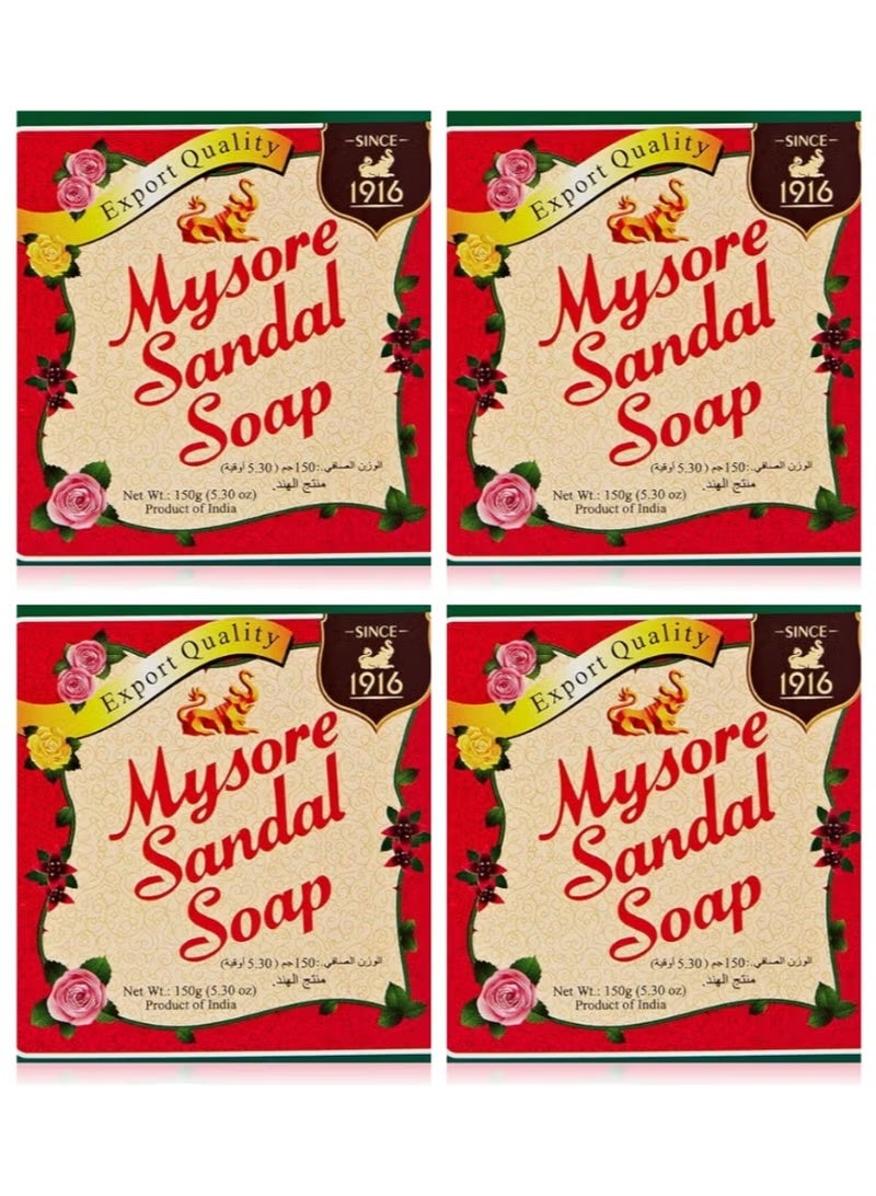 mysore sandal soap Sandal Superior Sandalwood Oil Soap 150 g 4 pcs