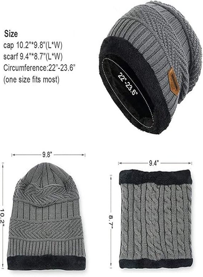WILDSTICH Winter Cap & Muffler for Men & Women | Soft Knitted Beanie Cap Soft, Lightweight & Warm | Warm Woollen Beanie Hat for Men & Women | (in, Alpha, Free Size, Multicolour) - Image 5