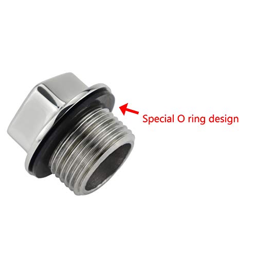 NRC&XRC Stainless Steel 316 Marine Grade Boat FIT 1-1/4IN Hole Garboard Drain Plug W/Screws & O Ring - Image 4
