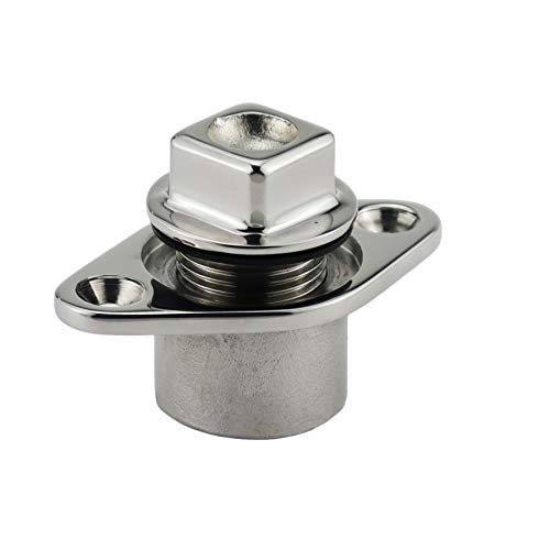 NRC&XRC Stainless Steel 316 Marine Grade Boat FIT 1-1/4IN Hole Garboard Drain Plug W/Screws & O Ring - Image 5