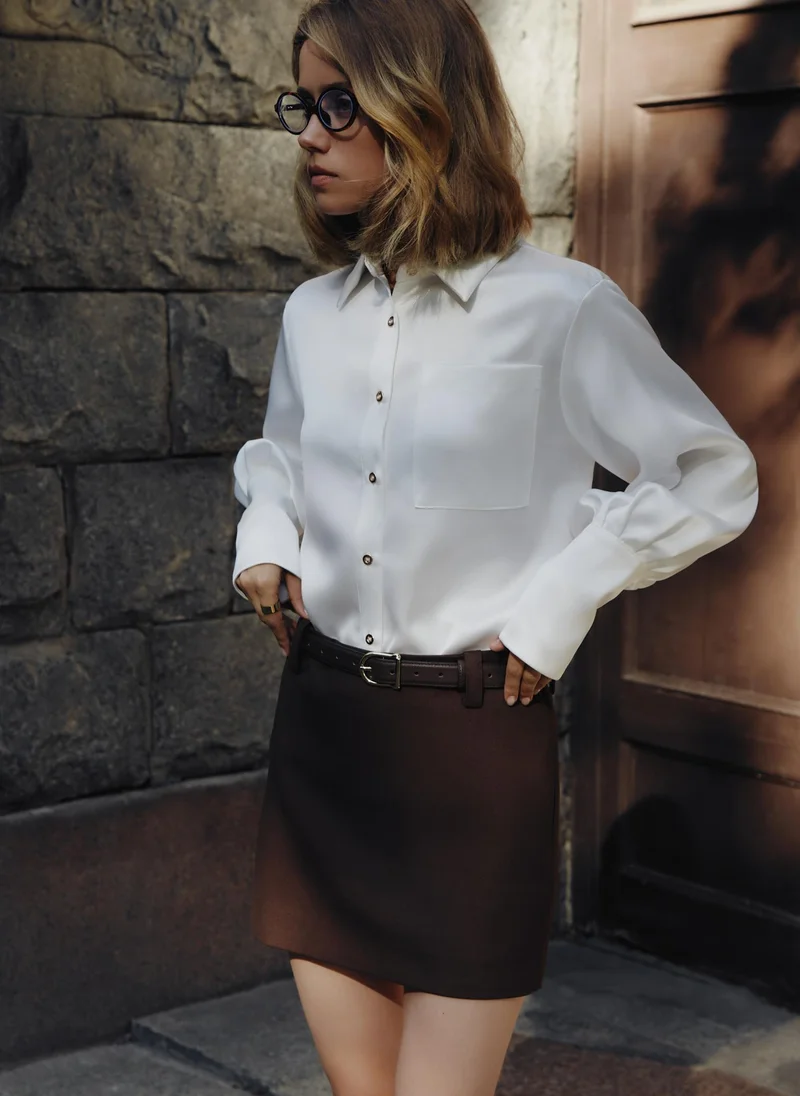 Lichi Loose fit shirt with wide cuffs