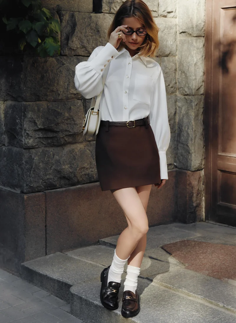 Lichi Loose fit shirt with wide cuffs