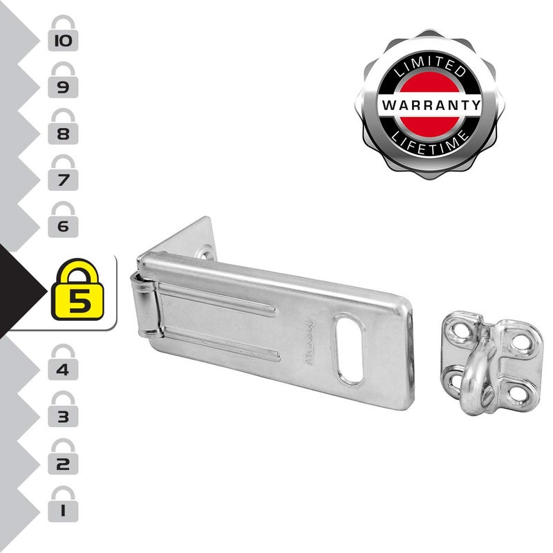 Master Lock 703EURD Outdoor Door Padlock Hasp, 8.9 x 3.5 cm - Image 3