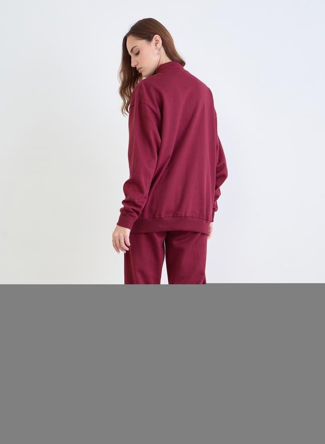 Styli Regular Fit Longline Sweatshirt and Cuffed Joggers Co-Ords - Image 3