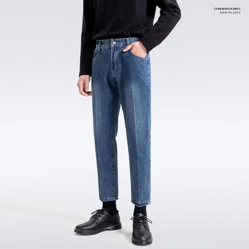 Unisex Classic Denim Jeans Loose Fit Daily Outdoor Wear - Image 5