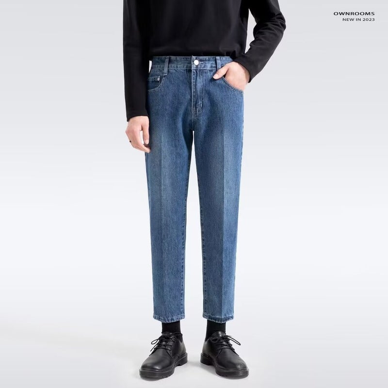 Unisex Classic Denim Jeans Loose Fit Daily Outdoor Wear - Image 2