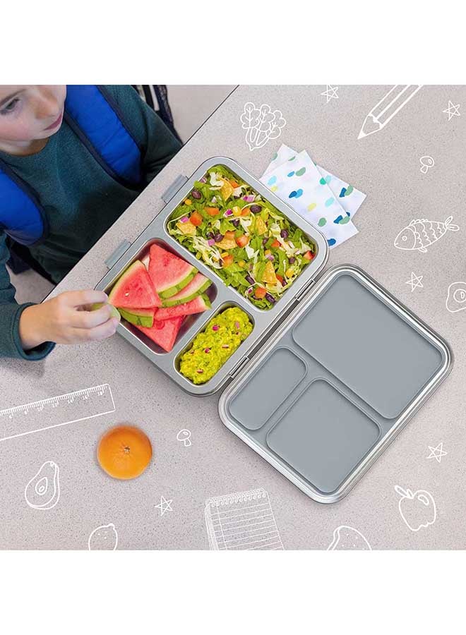 Bentgo Kids Stainless Steel Lunch Box -  Silver  - Image 5