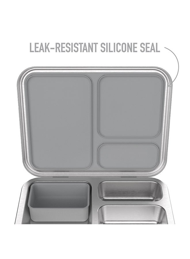 Bentgo Kids Stainless Steel Lunch Box -  Silver  - Image 4