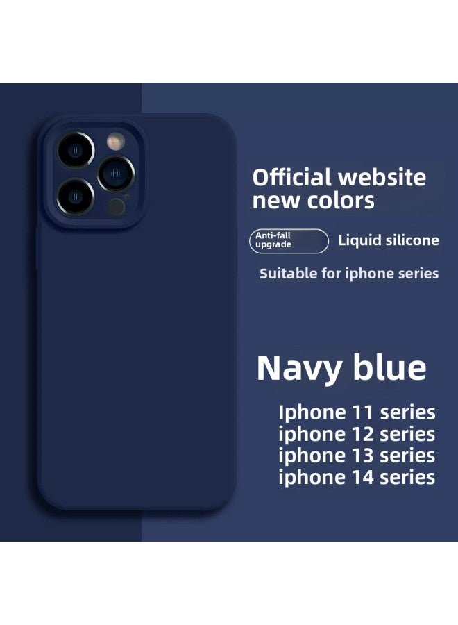 Premium Phone Case For Apple Liquid Silicone All-inclusive Lens Simple Protective Case Multiple Models Available 