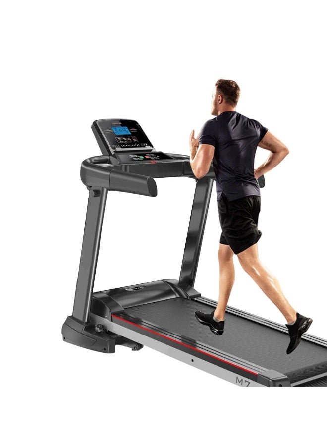 Cool Baby Style Home Electric Treadmill, 2.5HP Silent Motor, Foldable Indoor Running Machine with 7-Layer Shock Absorption Belt, LCD Display, 12 Programs, Portable Fitness Equipment with iPad Stand – Black - Image 1