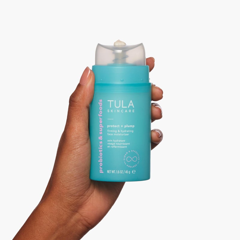 TULA Skin Care Protect + Plump Firming & Hydrating Face Moisturizer - Skincare-First, Daily Ageless Moisturizer, Minimizes the Look of Wrinkles & Fine Lines, 1.6 oz. - Image 3