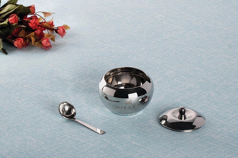 MIKARA Stainless Steel Apple Shape GHEEPOT Plain ghee Pot 200 ml - Image 4