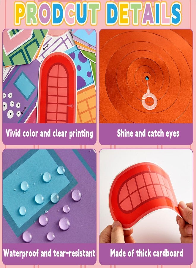 MinFyberd Monster Theme Party Decoration Colorful Door Hanging Swirls Cartoon Monster Banner Colorful Door Shaped Cutouts Cartoon Hanging Swirl Ornament for Boys Girls of Birthday Indoor Outdoor Supplies - Image 3