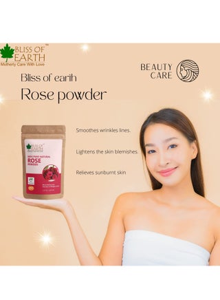 100 Percent Pure Natural Rose Petals Powder 100g Great for Face and Skin - view 3