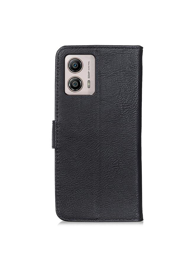 S-TOP Case For Motorola Moto G53 5G KHAZNEH Cowhide Texture Flip Leather Phone Case - Image 3