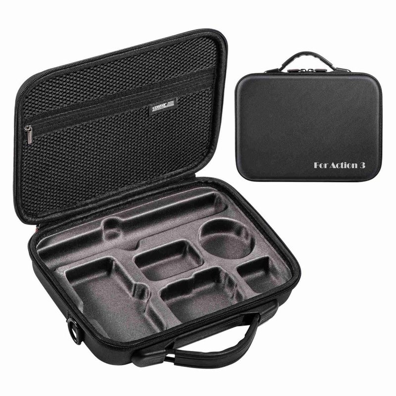 Careflection Storage Box for DJI OSMO Action 3 / DJI Action 4 Adventure Combo Water Proof Carry Case Shock Proof Action Camera, Hub Perfect Fit Bag : Protective Travel with Carabiner+Lanyard Ropes+Shoulder Straps - Image 1