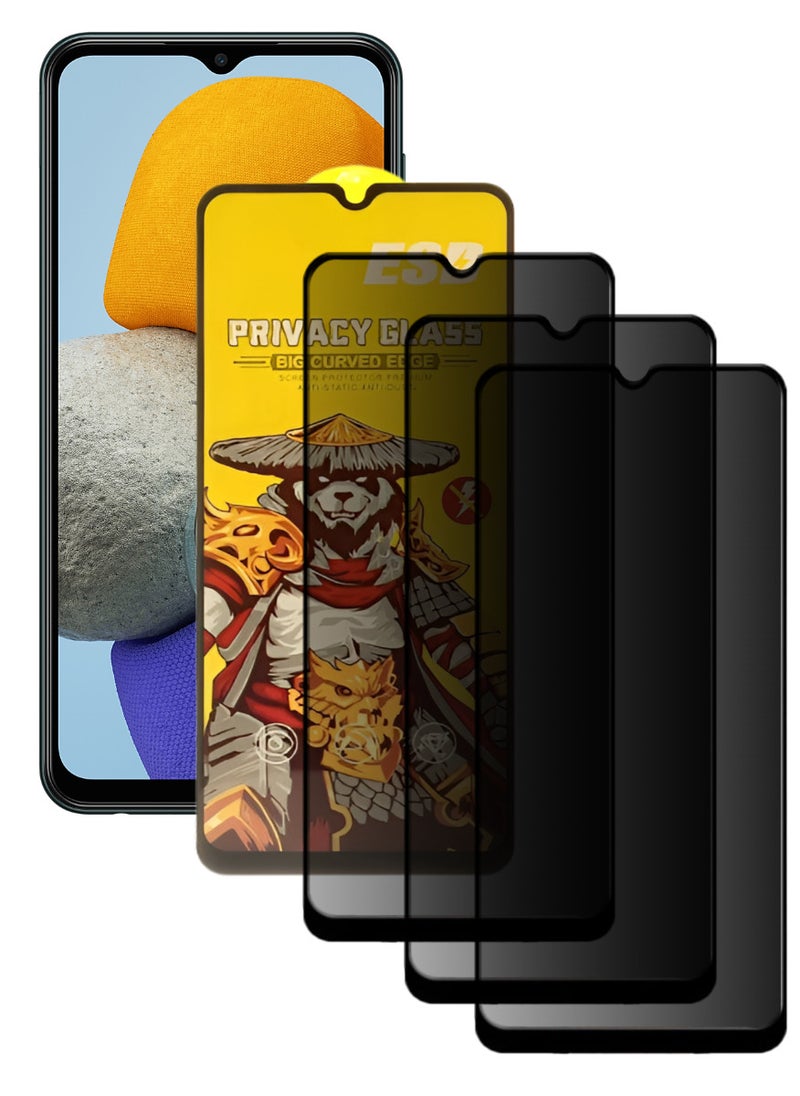ESD 3 Pieces Tempered Dustproof Privacy Glass Screen Protector Compatible For Samsung Galaxy M23 5G - Image 1