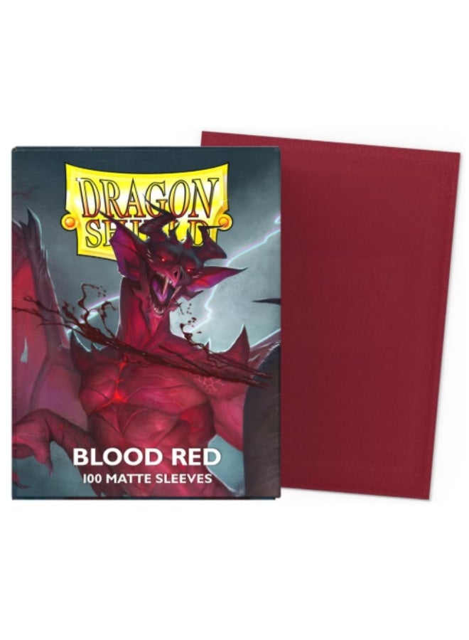 دراجون شيلد Arcane Tinmen Dragon Shield Sleeves – Matte: Blood Red 100CT - MTG Card Sleeves are Smooth & Tough - Compatible with Pokemon & Magic The Gathering... - Image 1