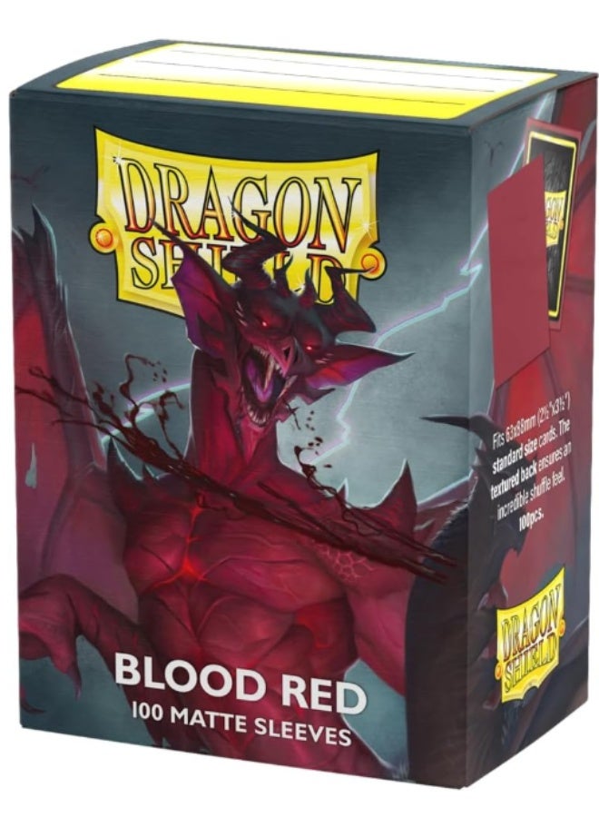 دراجون شيلد Arcane Tinmen Dragon Shield Sleeves – Matte: Blood Red 100CT - MTG Card Sleeves are Smooth & Tough - Compatible with Pokemon & Magic The Gathering... - Image 2