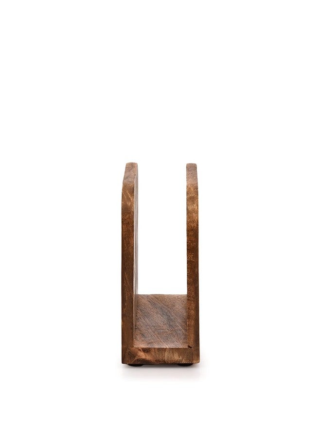 Kaizen Casa Napkin Holders Mango Wood Napkin Holder for Kitchen Dining Room Table Decor, Upright Paper Napkin Storage Dispenser House, Party, Restaurant (5.5" X 2.5" X 4") - Image 4
